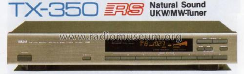 Natural Sound AM/FM Stereo Tuner TX-350; Yamaha Co.; (ID = 1062532) Radio