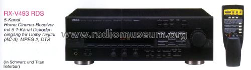 Natural Sound AV Receiver RX-V493RDS; Yamaha Co.; (ID = 1183413) Radio
