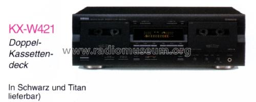 Natural Sound Cassette Deck KX-W421; Yamaha Co.; (ID = 1179809) R-Player