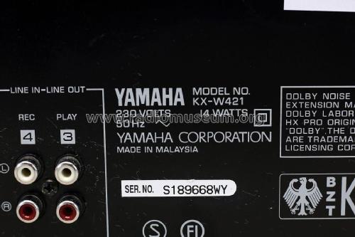 Natural Sound Cassette Deck KX-W421; Yamaha Co.; (ID = 2853179) R-Player