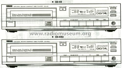 Natural Sound Comp. Disc Player CD-X5; Yamaha Co.; (ID = 551129) Enrég.-R