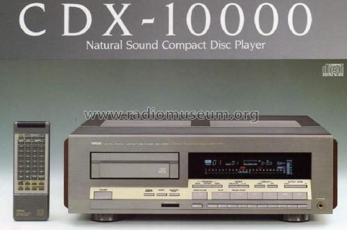 Natural Sound Compact Disc Player CDX-10000; Yamaha Co.; (ID = 1047233) Reg-Riprod
