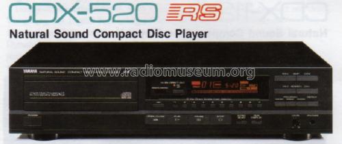 Natural Sound Compact Disc Player CDX-520; Yamaha Co.; (ID = 1047926) R-Player