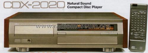 Natural Sound Compact Disc Player CDX-2020; Yamaha Co.; (ID = 1049528) R-Player