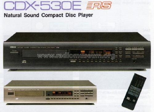 Natural Sound Compact Disc Player CDX-530E; Yamaha Co.; (ID = 1050511) Enrég.-R