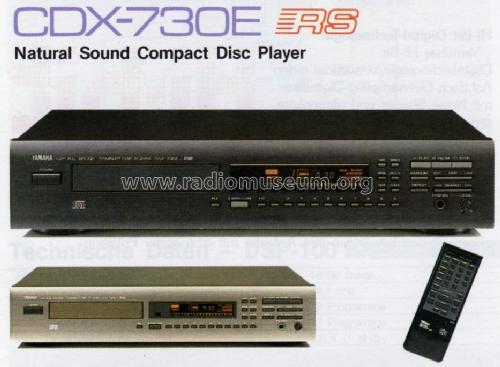 Natural Sound Compact Disc Player CDX-730E; Yamaha Co.; (ID = 1050583) R-Player