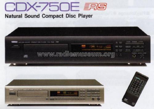 Natural Sound Compact Disc Player CDX-750E; Yamaha Co.; (ID = 1059604) R-Player