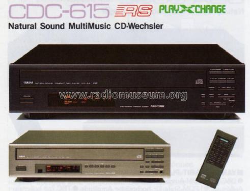 Natural Sound Compact Disc Player CDC-615; Yamaha Co.; (ID = 1060141) R-Player