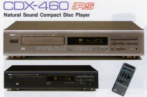 Natural Sound Compact Disc Player CDX-460; Yamaha Co.; (ID = 1065608) R-Player