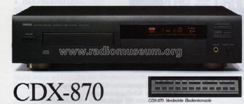 Natural Sound Compact Disc Player CDX-870; Yamaha Co.; (ID = 1071814) R-Player