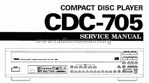 Natural Sound Compact Disc Player CDC-705; Yamaha Co.; (ID = 1111285) Ton-Bild