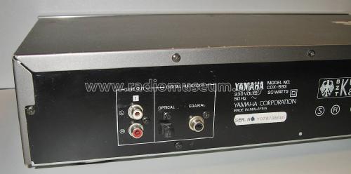 Natural Sound Compact Disc Player CDX-593; Yamaha Co.; (ID = 2562927) R-Player