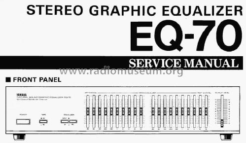 Natural Sound Graphic Equalizer EQ-70; Yamaha Co.; (ID = 1114187) Ampl/Mixer