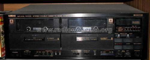 Natural Sound Stereo Double Cassette Deck K-M77; Yamaha Co.; (ID = 551175) R-Player