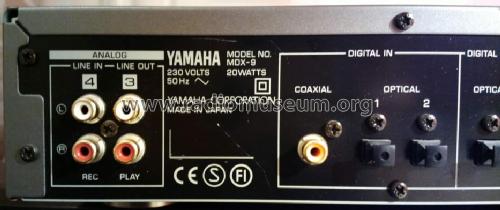 Natural Sound Minidisc Recorder MDX-9; Yamaha Co.; (ID = 1584039) R-Player