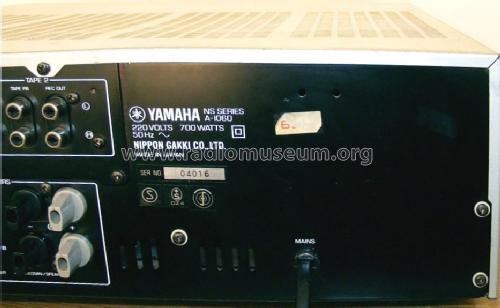 Natural Sound Stereo Amplifier A-1060; Yamaha Co.; (ID = 1713371) Ampl/Mixer