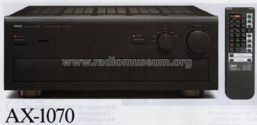 Natural Sound Stereo Amplifier AX-1070; Yamaha Co.; (ID = 1073925) Ampl/Mixer