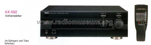 Natural Sound Stereo Amplifier AX-592; Yamaha Co.; (ID = 1173719) Ampl/Mixer