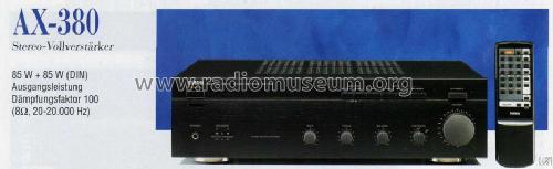 Natural Sound Stereo Amplifier AX-380; Yamaha Co.; (ID = 962424) Ampl/Mixer
