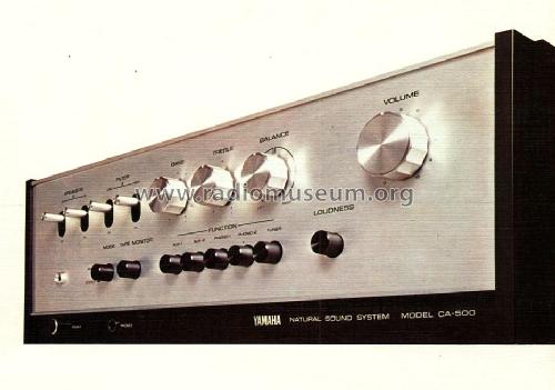 Natural Sound Stereo Amplifier CA-500; Yamaha Co.; (ID = 1771418) Ampl/Mixer
