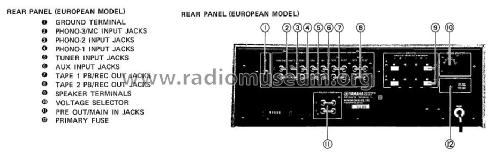 Natural Sound Stereo Amplifier CA-810; Yamaha Co.; (ID = 1775686) Ampl/Mixer