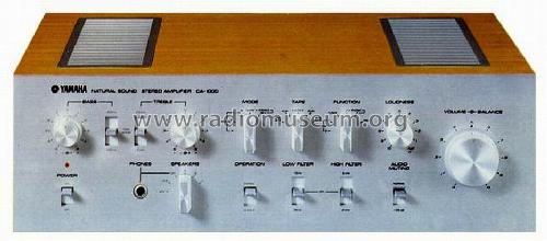 Natural Sound Stereo Amplifier CA-1000; Yamaha Co.; (ID = 627178) Ampl/Mixer