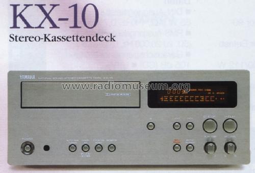 Natural Sound Stereo Cassette Deck KX-10; Yamaha Co.; (ID = 1092421) R-Player