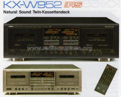 Natural Sound Stereo Double Cassette Deck KX-W952; Yamaha Co.; (ID = 1063428) R-Player