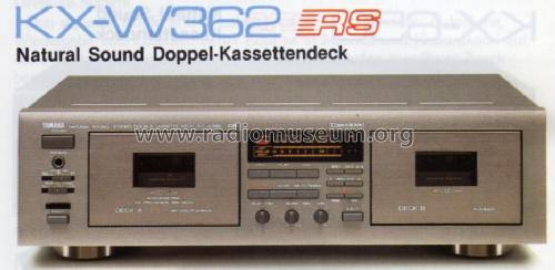 Natural Sound Stereo Double Cassette Deck KX-W362; Yamaha Co.; (ID = 1067218) R-Player