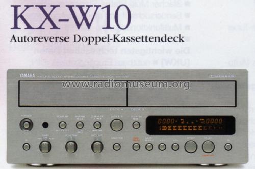 Natural Sound Stereo Double Cassette Deck KX-W10; Yamaha Co.; (ID = 1100106) R-Player