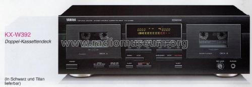 Natural Sound Stereo Double Cassette Deck KX-W392; Yamaha Co.; (ID = 1103610) Enrég.-R