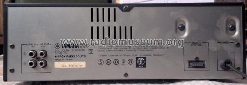 Natural Sound Stereo Double Cassette Deck K-M77; Yamaha Co.; (ID = 1767917) Reg-Riprod