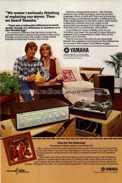 Natural Sound Stereo Receiver CR-640; Yamaha Co.; (ID = 2075310) Radio
