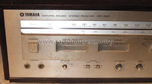 Natural Sound Stereo Receiver CR-840; Yamaha Co.; (ID = 2109605) Radio