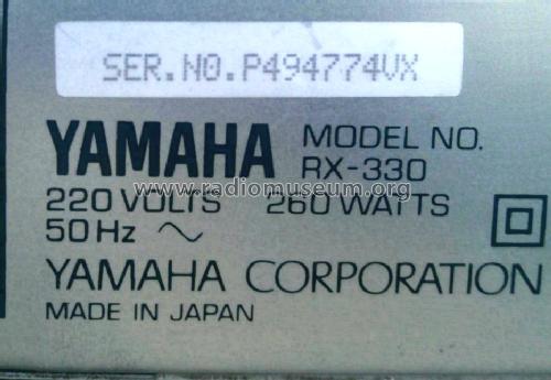 Natural Sound Stereo Receiver RX-330; Yamaha Co.; (ID = 1197426) Radio