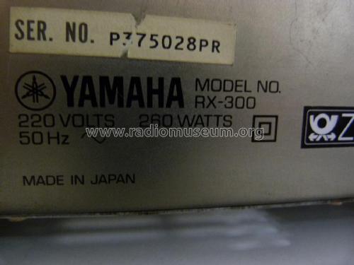 Natural Sound Stereo Receiver RX-300; Yamaha Co.; (ID = 1833887) Radio