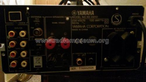 Natural Sound Stereo Receiver RX-E810; Yamaha Co.; (ID = 1908397) Radio