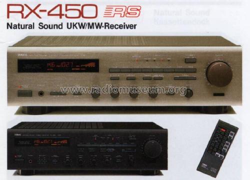 Natural Sound UKW/MW Stereo Receiver RX-450; Yamaha Co.; (ID = 1053678) Radio