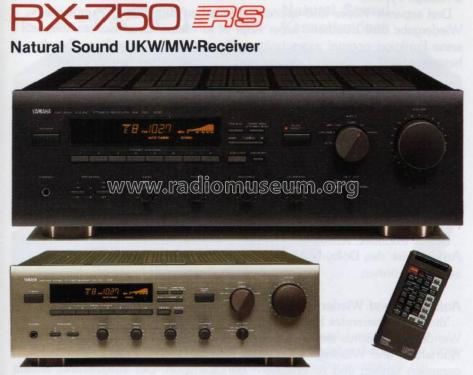 Natural Sound UKW/MW Stereo Receiver RX-750; Yamaha Co.; (ID = 1063470) Radio