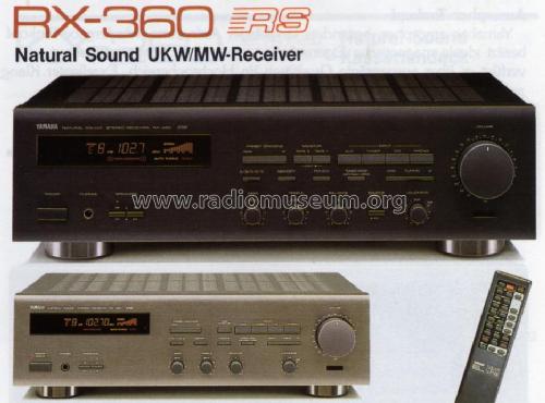 Natural Sound UKW/MW Stereo Receiver RX-360; Yamaha Co.; (ID = 1067226) Radio