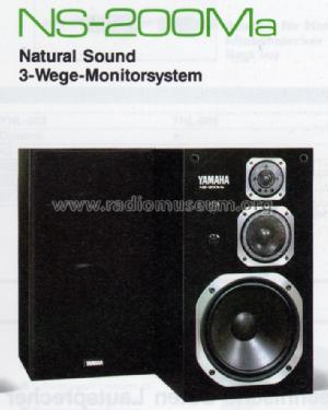 NS-200Ma; Yamaha Co.; (ID = 1014237) Speaker-P