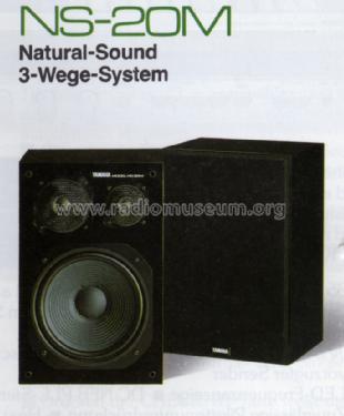 NS-20M; Yamaha Co.; (ID = 1008535) Speaker-P