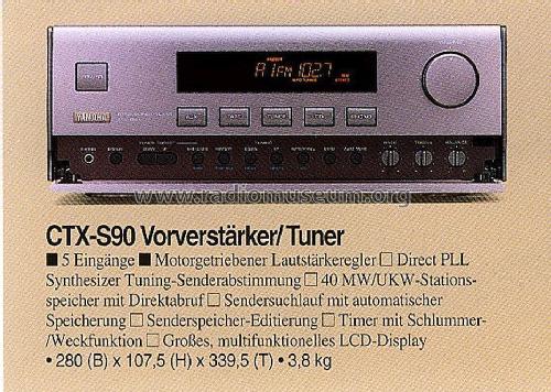 Preamplifier/Tuner CTX-S90; Yamaha Co.; (ID = 1771963) Radio