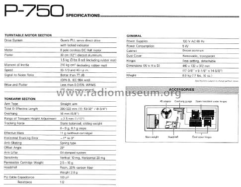 Quartz D.D. Full Automatic P-750; Yamaha Co.; (ID = 1629987) R-Player
