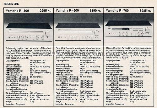 R-500; Yamaha Co.; (ID = 2803800) Radio