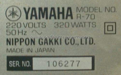 R-70; Yamaha Co.; (ID = 1404668) Radio