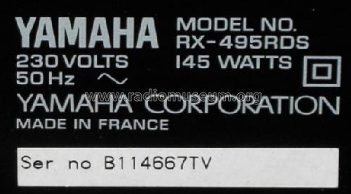 RX-495RDS; Yamaha Co.; (ID = 433045) Commercial Re