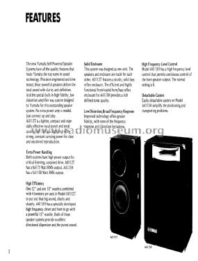 Self Powered Speaker System A0112T; Yamaha Co.; (ID = 1860204) Speaker-P
