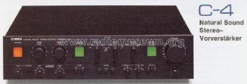 Stereo Control Amplifier C-4; Yamaha Co.; (ID = 662084) Ampl/Mixer
