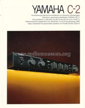 Stereo Pre Amplifier C-2; Yamaha Co.; (ID = 1771269) Ampl/Mixer